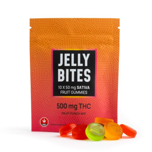 Sativa Jelly Bites | Fruit Punch Mix | 500mg THC | Twisted Extracts