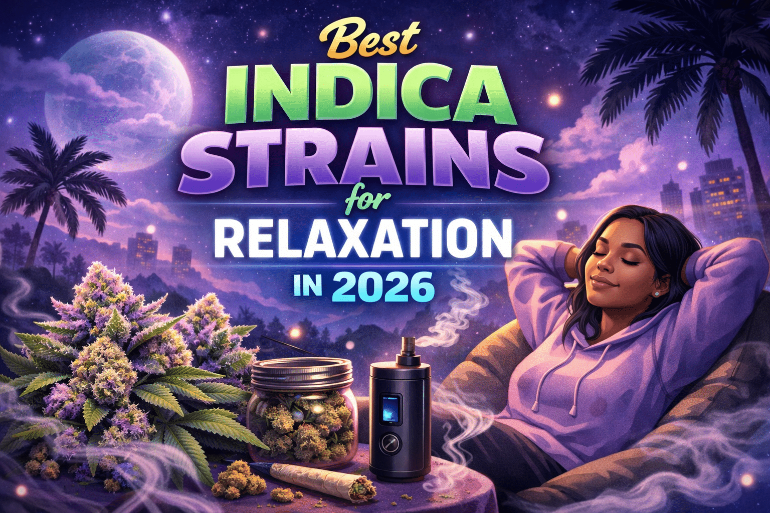 Best Indica Strains for Relaxation in 2026