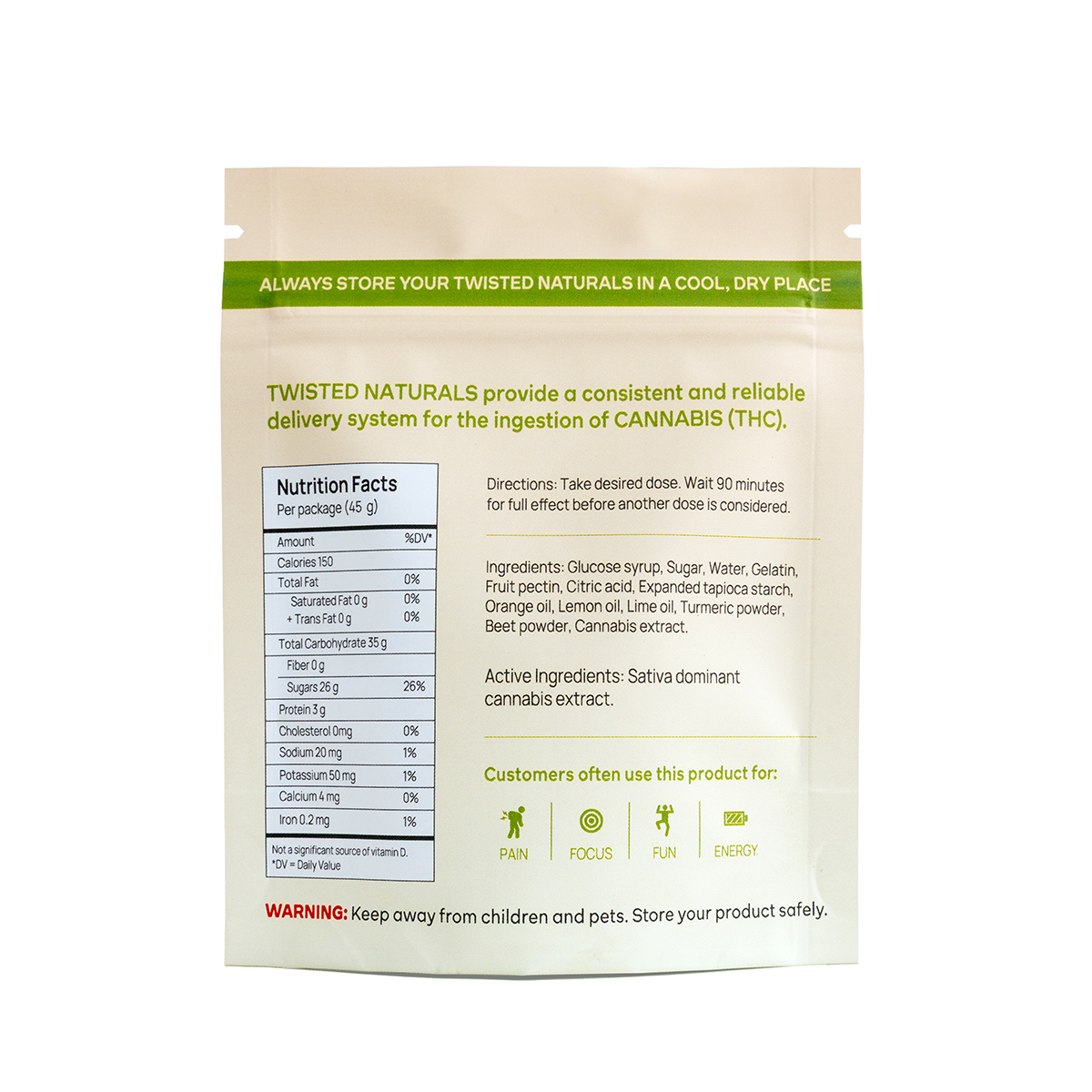 Fresh Citrus Gummies | Sativa | 200mg THC | Twisted Naturals - Image 2