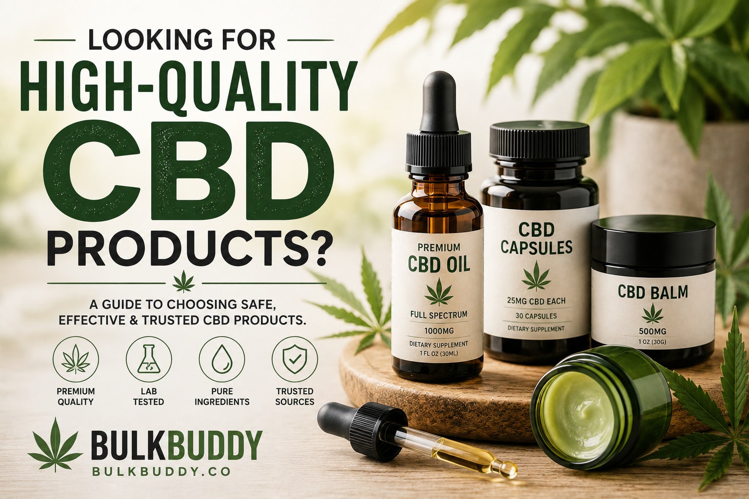 Looking for High-Quality CBD Products? Here’s What to Look For