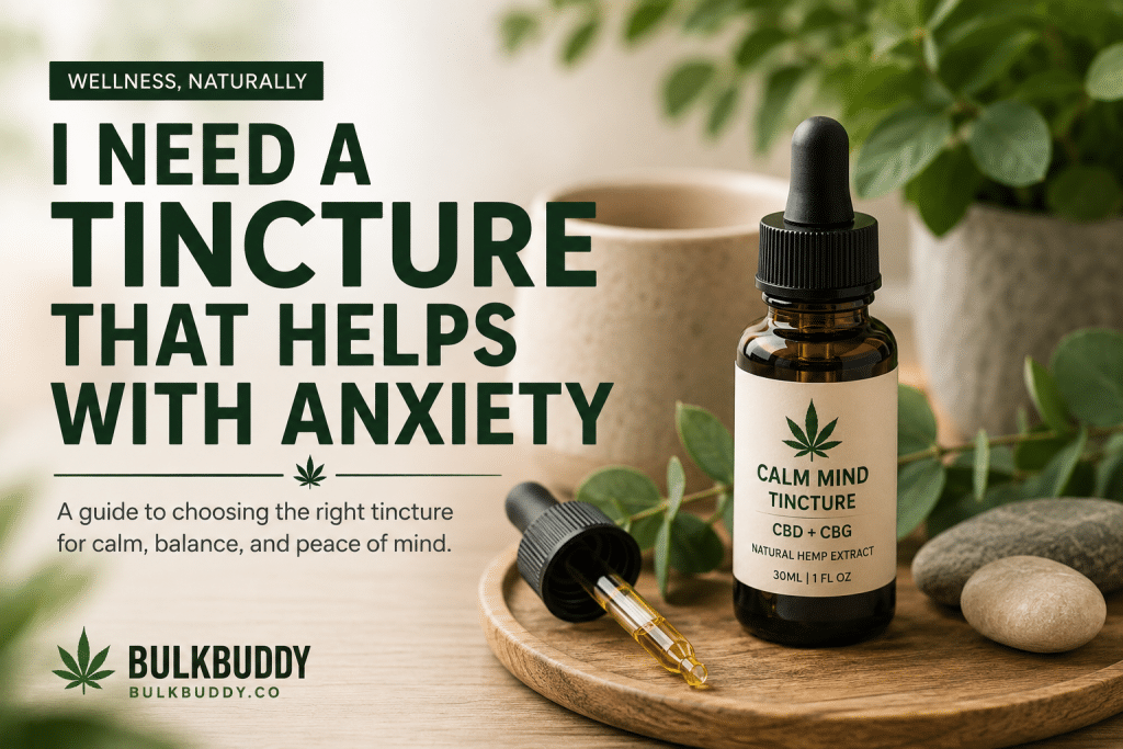 Tincture for Anxiety guide at Bulk Buddy